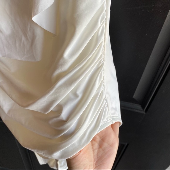 LA BLANCA Island Goddess Ruffled Tummy Control One Piece Swimsuit Size 8 - Picture 9 of 11